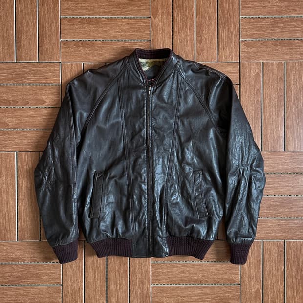 90‘s Deluxe skin wear leather jacket