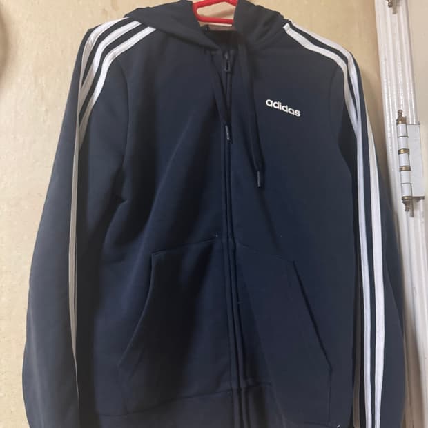 아디다스 후드집업 네이비
