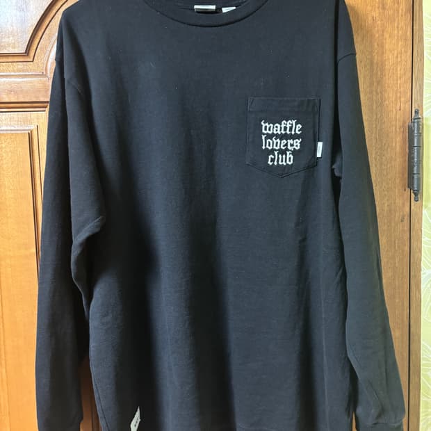 (m) 더블탭스 반스 긴팔티 블랙