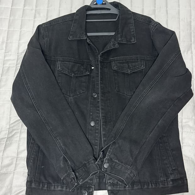 빈티지 흑청 트러커자켓