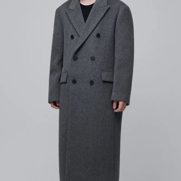 [2XL/새상품] 무신사 스탠다드 캐시미어 블렌드 대디 숄더 더블 코트