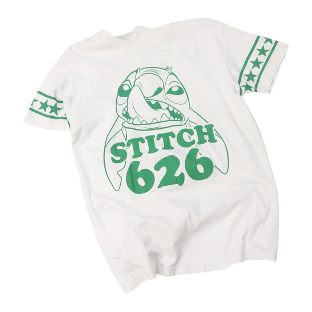 Disney 디즈니 빈티지 스티치 626 그린 그래픽 반팔티셔츠