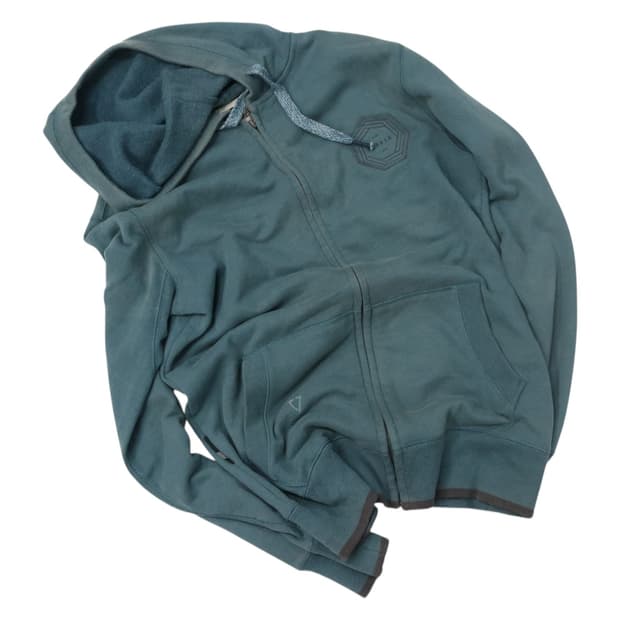 VISSLA 비슬라 빈티지 페이딩 블루그레이 후드 집업 (S)