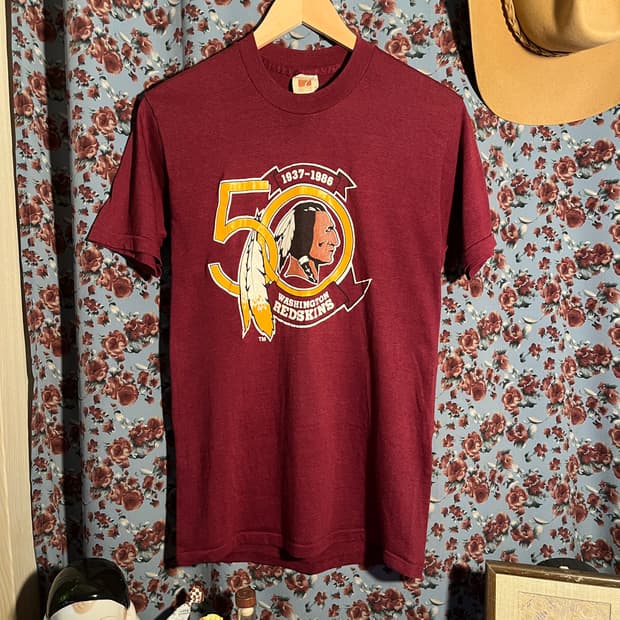 1980s Logo7 워싱턴 red skins football 티셔츠