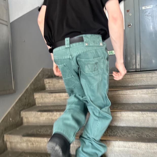 플라스틱 프로덕트 카프포켓데님 에메랄드 L