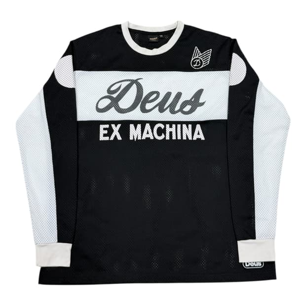 데우스 엑스 마키나 세이버 모토 저지 메쉬 긴팔 블랙 2XL