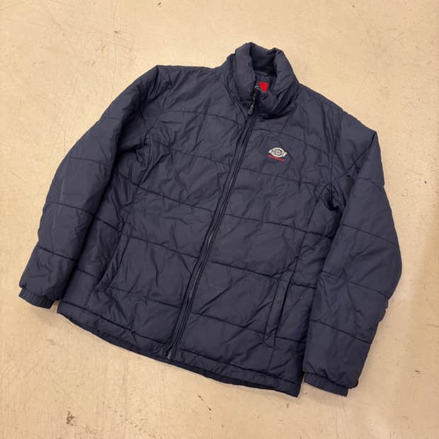 디키즈 네이비 스몰로고 패딩