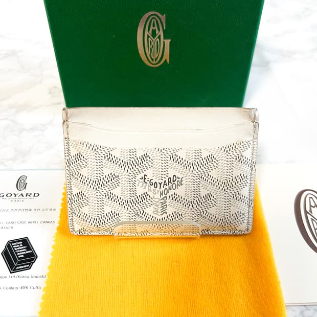 고야드 생쉴피스 카드지갑 화이트