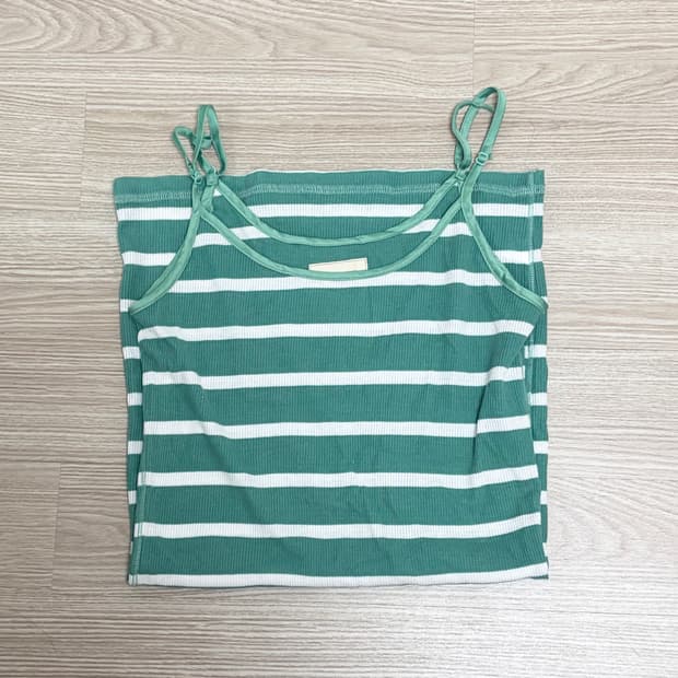 Hollister striped cami top mint