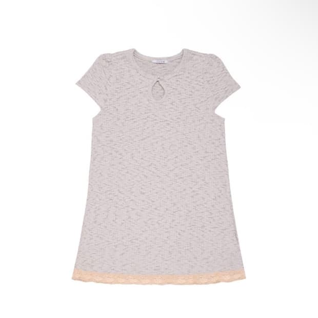 콜로신스 weird drop top dress light gray