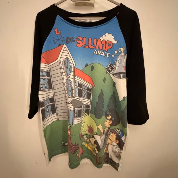 빈티지 닥터슬럼프 나그랑 레글런 티셔츠 Dr.Slump raglan T