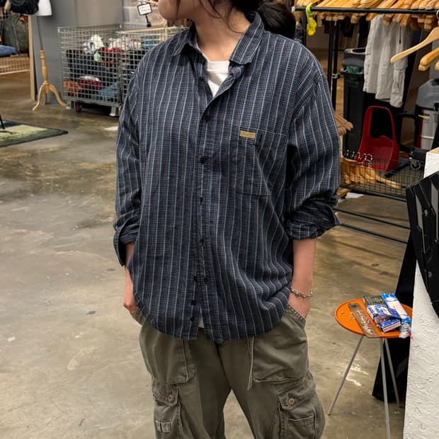 90s Lee 리 Jeans 체크 셔츠 (L)