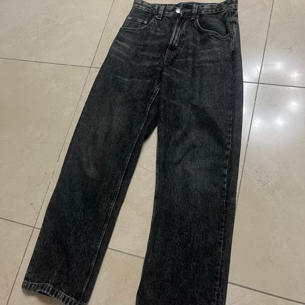 자라 흑청 데님 팬츠 (29,zara)