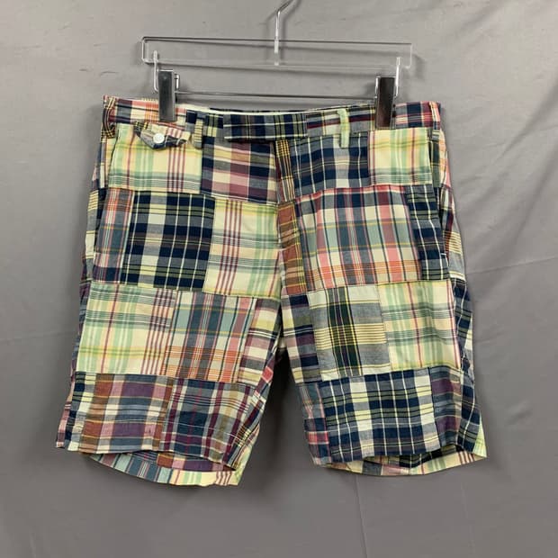 30인치 폴로랄프로렌 마드라스 멀티 체크 패치 반바지