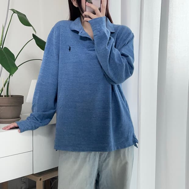  폴로 블루 / 네이비포니 카라티 [ XL ]