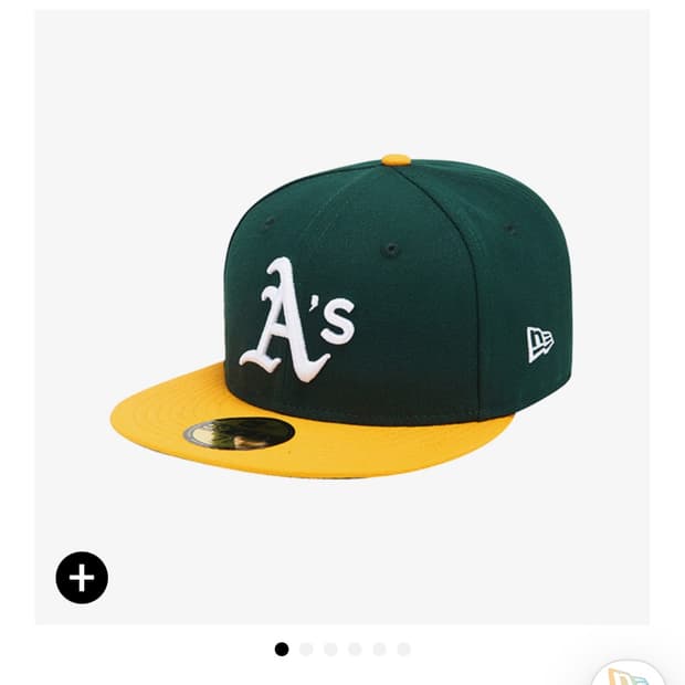 (7) NEW ERA MLB어센틱 오클랜드 애슬레틱스 피티드캡 