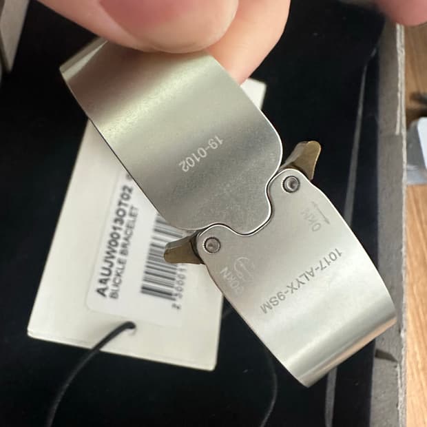 [M] ALYX 알릭스 롤러코스터 버클 팔찌 실버