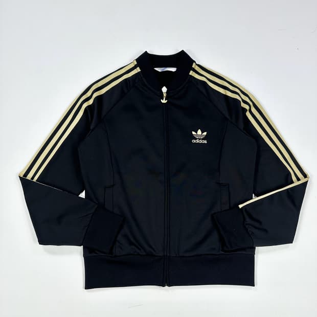 아디다스 빈티지 올드스쿨 여성 빅로고 검골 져지 여성L