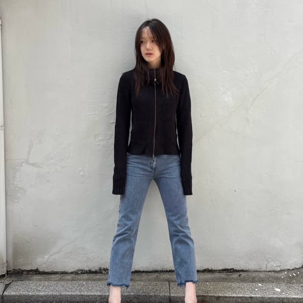 MM6 Light Wash Cropped Denim Pants