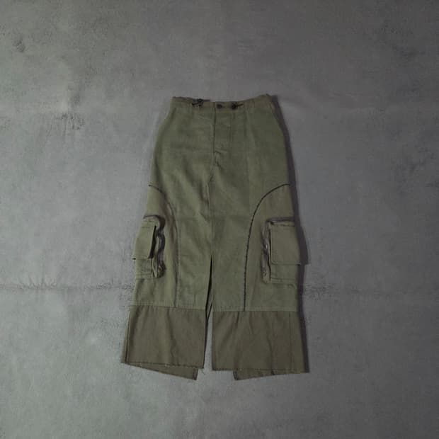 더일마 코튼 카고 롱스커트