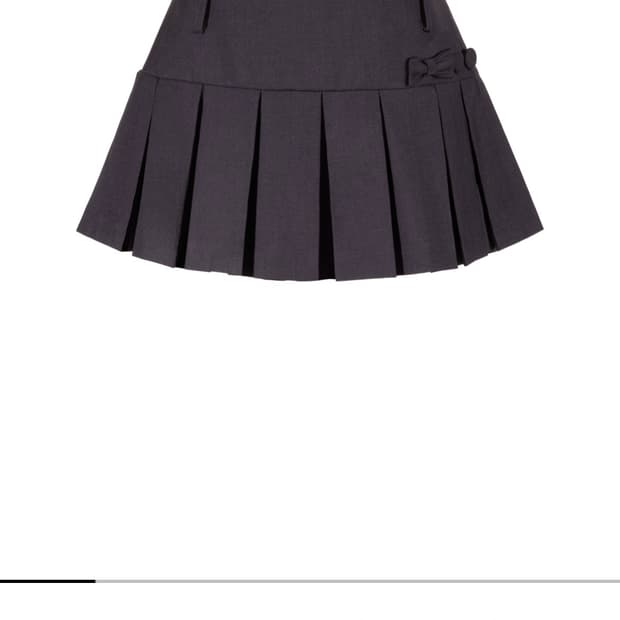 구해요) 위스페어리 돌리 리본 플리츠 스커트