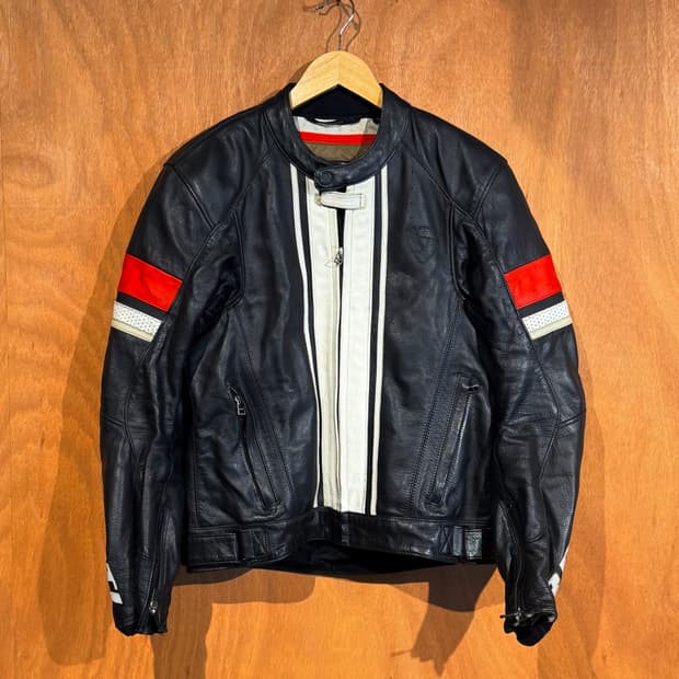 레빗 헤비 카우레더 라이딩 자켓 M 소가죽