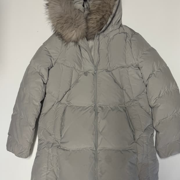 여성 듀엘 Dewl 덕 다운 라쿤퍼 후드 패딩 55