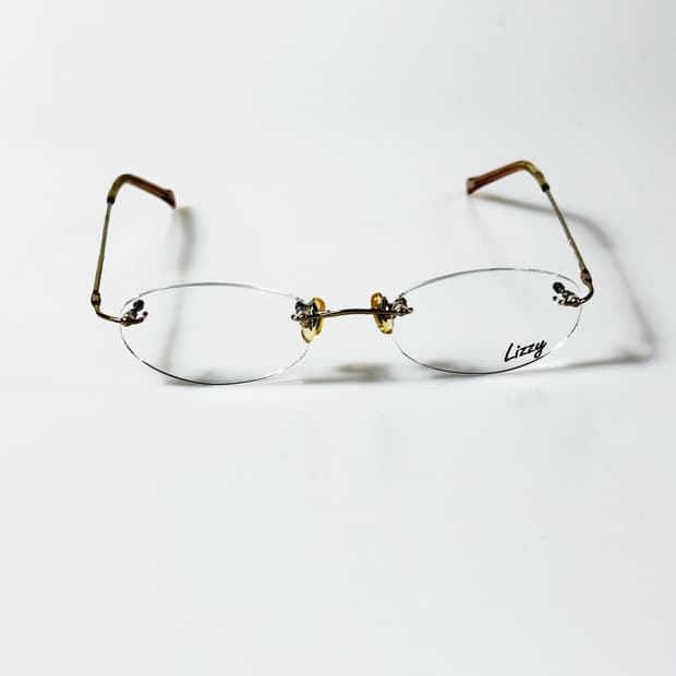 90s LIZZY 무테 오벌 프레임 빈티지 안경