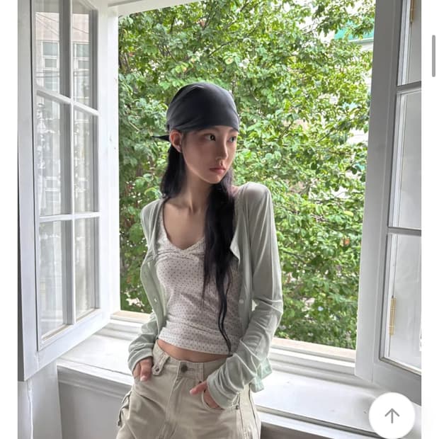 새거)프롬뮤즈 라이트 라운드 여름 봄 가디건 미스치프 코이세이오 빈티지