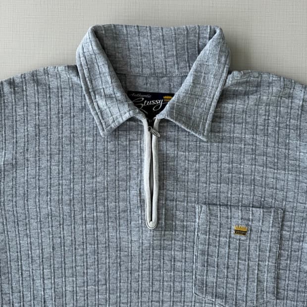 90s 스투시 Quarter Zip 폴로셔츠