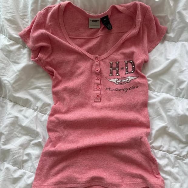 할리데이비슨 슬리브리스 슬림 반팔티(xs) 딱붙