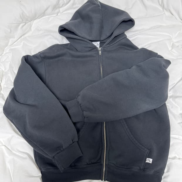 아킴보클럽 faded 블랙 후드집업 m