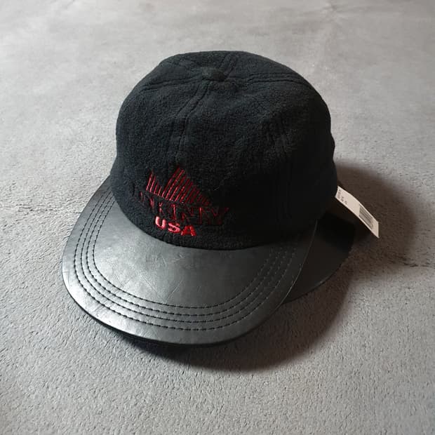 90s DKNY 플리스 캡 모자