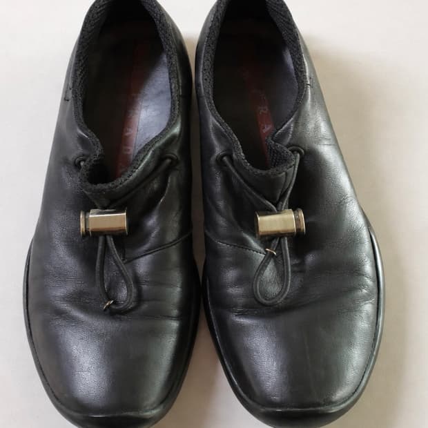 prada sport string loafer