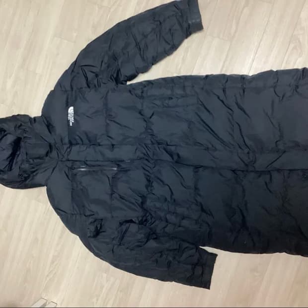 노스페이스 블랙 롱패딩 xl