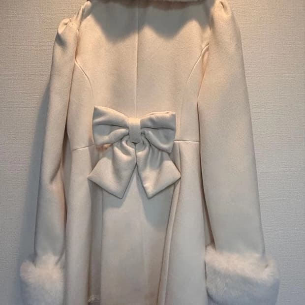 앙크루즈 리본 비쥬 코트 히메갸루 라떼갸루 달천깔 양산형