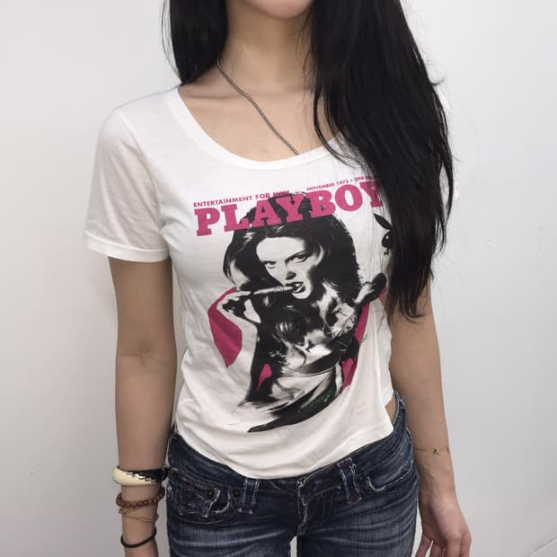 Hysteric Glamour x Playboy 콜라보 반팔
