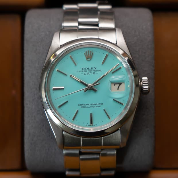 롤렉스 오이스터 퍼페츄얼 티파니블루 1500 빈티지 시계