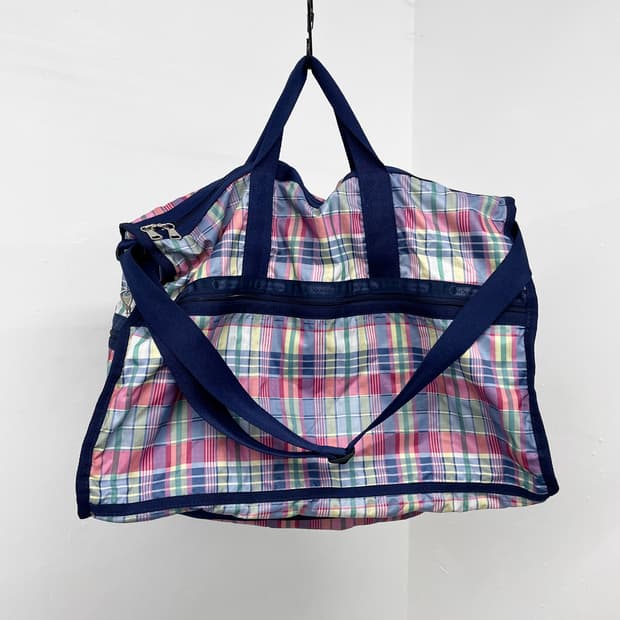 레스포삭 솜사탕 체크 2way 보스턴백