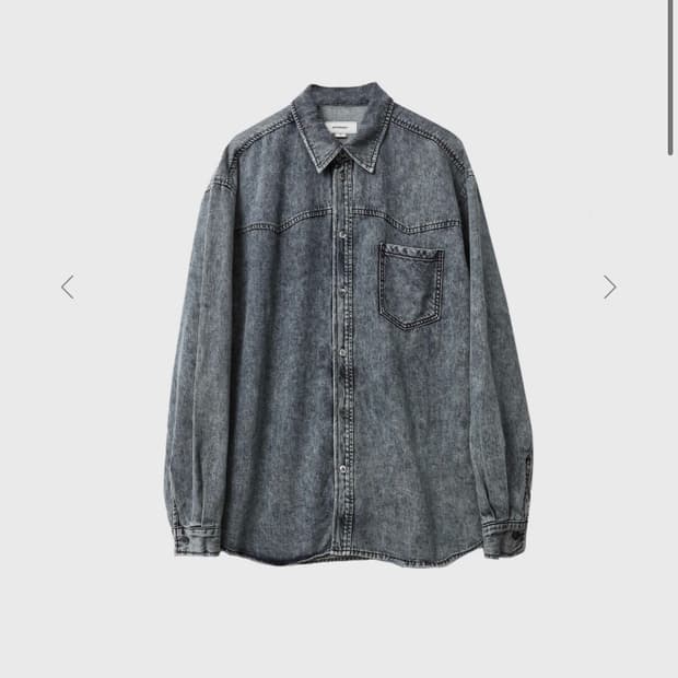 999휴머니티 데미지 웨스턴 데님 셔츠 / 다운 인디고 L