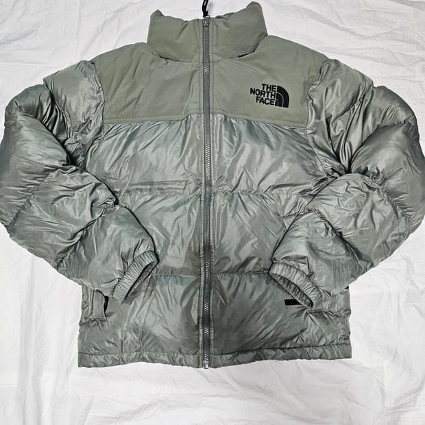 노스페이스 온볼 눕시 패딩 카키 그레이 S