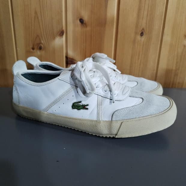 uk6 250mm 라코스테 콘테스트 검솔 스니커즈 
