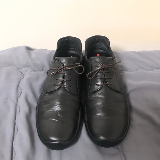 프라다 스포츠 레더 더비슈즈 7