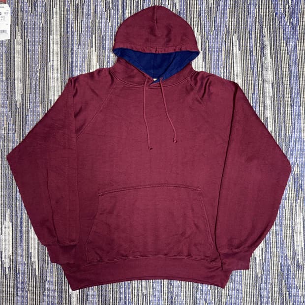 NORTHWEST TERRITORY 버건디 기모 후드