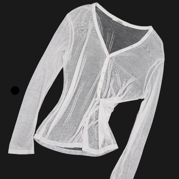 HENLEY V-NECK TOP