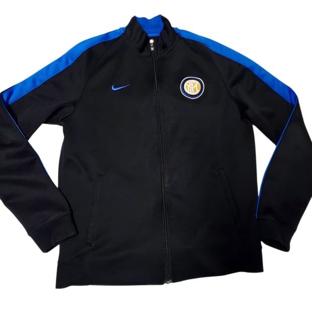 [나이키] 인터밀란 앤썸 트랙탑 져지 블랙 블루 95(M)