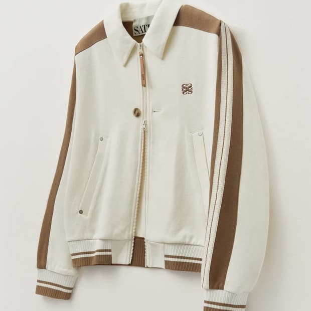 세터 로턴 칼라 트랙 집업 자켓 리조트 크림