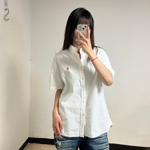 Brooks Brothers White Seersucker Shirt