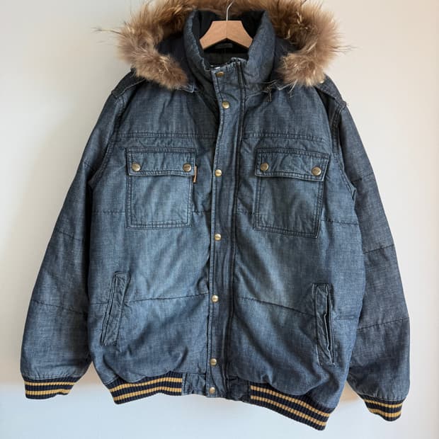 에드윈(EDWIN) 데님 덕다운 패딩