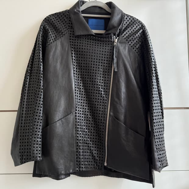 데무 박춘무 블랙 양가죽 자켓 M